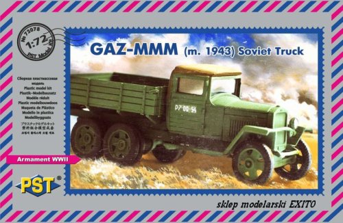 Go to product PST/ZEBRANO 72078 - 1:72 GAZ-MMM (m.1943) Soviet truck