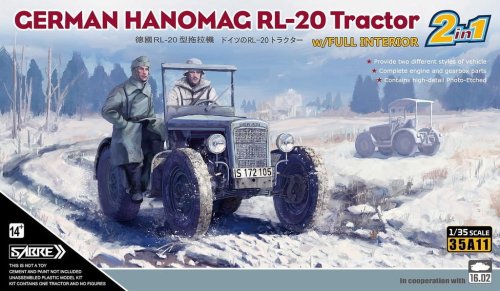 Go to product SABRE 35A11 - 1:35 German Hanomag RL-20 Tractor w/ full interior