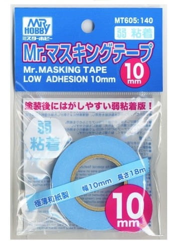 Go to product Mr.Hobby MT605 - Mr. Masking tape with weaker glue - 10 mm