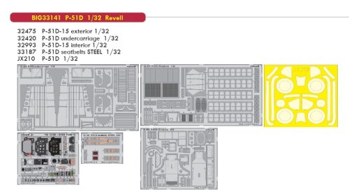 Go to product Eduard BIG33141 - 1:32 P-51D-15