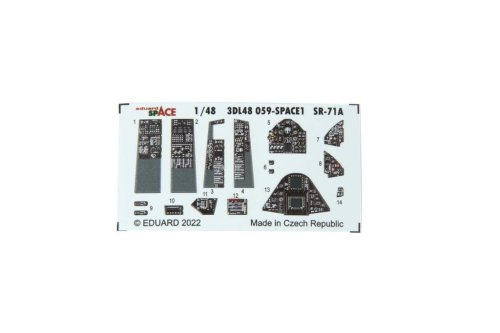 Go to product Eduard 3DL48059 - 1:48 SR-71A Space 3D Decals + PE