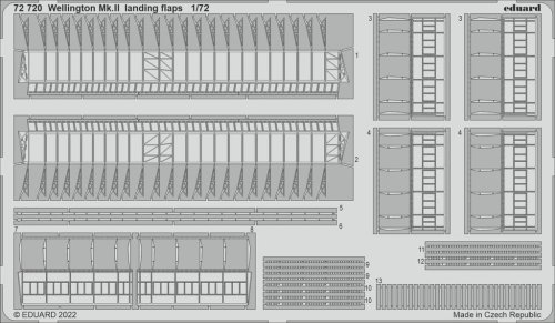Go to product Eduard 72720 - 1:72 Wellington Mk.II landing flaps