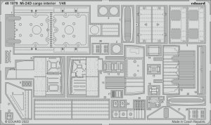 Eduard 481078 - 1:48 Mi-24D cargo interior
