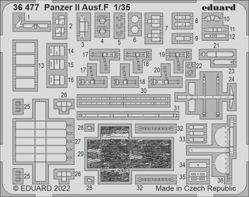 Go to product Eduard 36477 - 1:35 Panzer II Ausf.F