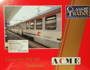 ACME 55258 H0 - EC 104/105 Sobieski train car set PKP Intercity