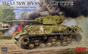Rye Field Model 5058 - 1:35 M4A3 76W HVSS Early type D82081 turret T-66 track