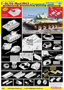 Dragon 6621 - 1:35 T-34/76 Mod.1943 w/Commander Cupola No 112 Factory