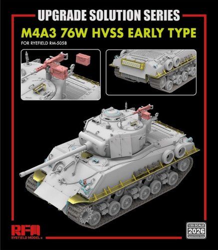 Go to product Rye Field Model 2026 - 1:35 76W M4A3 HVSS Sherman Early Type - Upgrade Solution