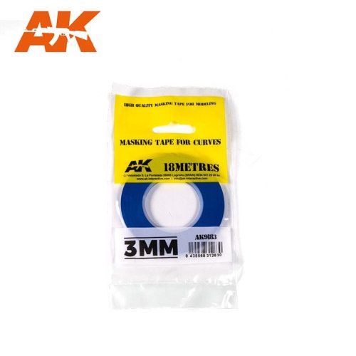 Go to product AK Interactive 9183 - Elastyczna taśma maskująca, szerokość 3 mm