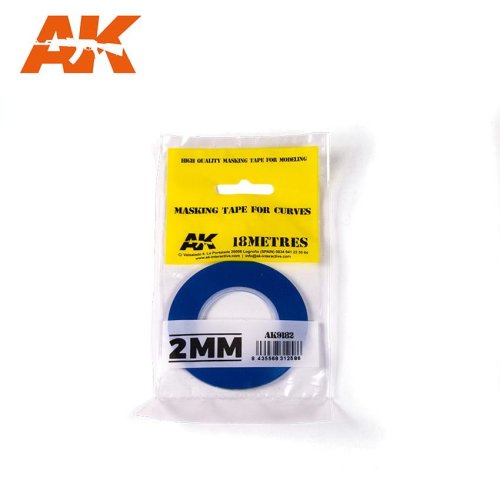 Go to product AK Interactive 9182 - Elastyczna taśma maskująca, szerokość 2 mm