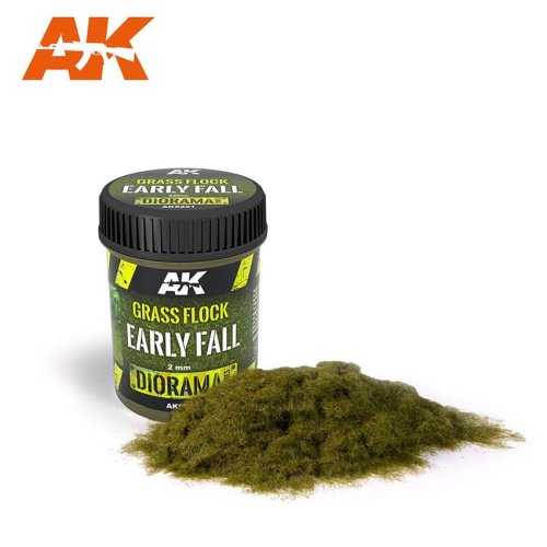 Go to product AK Interactive 8221 - Grass Flock 2mm Early Fall trawa 2 mm op. 250ml