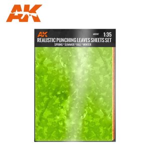 AK Interactive 8147 - Zestaw 4 arkuszy papieru do wycinania liści