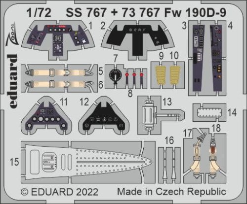 Go to product Eduard SS767 - 1:72 Fw 190D-9