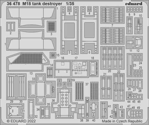 Go to product Eduard 36478 - 1:35 M18 tank destroyer