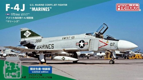 Go to product Fine Molds 72843 - 1:72 F-4J Marines U.S. Marine Corps Jet Fighter