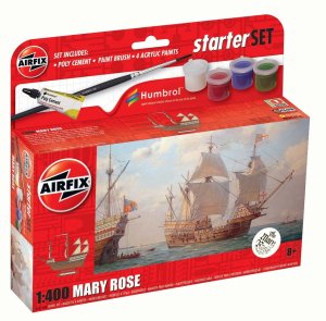Airfix 55114A - 1:400 Mary Rose model z farbami