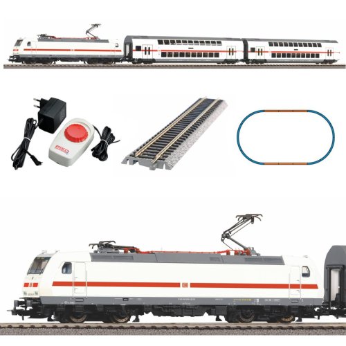 Go to product PIKO 57134 H0 Kolejka elektryczna IC z lokomotywą i wagonami piętrowymi DB AG