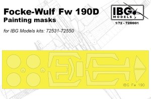 IBG 72M001 - 1:72 Focke-Wulf Fw 190D Painting Masks