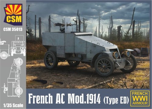 Go to product Copper State Models CSM 35013 - 1:35 French Armored Car Mod. 1914 (Type ED)