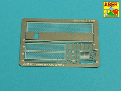 Go to product Aber G39 - 1:35 Photoetched grilles for KV-1 & KV-2 tanks