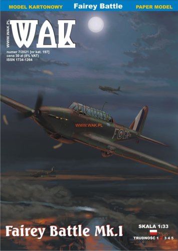 Go to product WAK 2107 - 1:33 Fairey Battle Mk.I