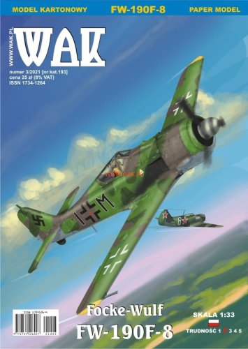 Go to product WAK 2103 - 1:33 Focke-Wulf FW-190F-8