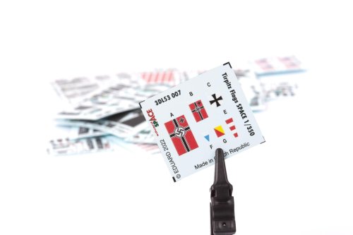 Go to product Eduard 3DL53007 - 1:350 Tirpitz flags Space 3D Decals