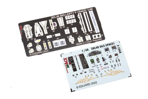 Go to product Eduard 3DL48063 - 1:48 F-104A Space 3D Decals + PE