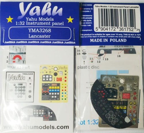 Go to product Yahu YMA3268 - 1:32 Lancaster instrument panel