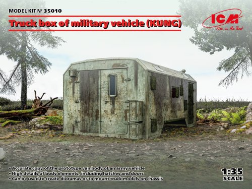 Go to product ICM 35010 - 1:35 Truck box of military vehicle KUNG