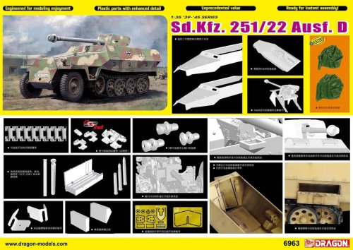 Go to product Dragon 6963 - 1:35 Sd.Kfz.251/22 w /7,5 cm Pak 40