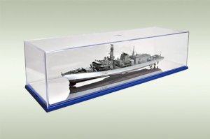 Trumpeter 09851 - Model kit display case with mirror base, dimensions: 359 x 89 x 89 mm