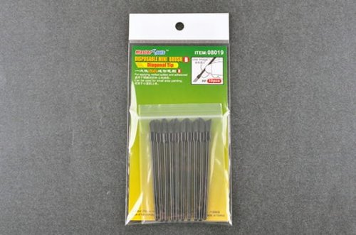 Go to product Trumpeter 08019 - Set of 10 disposable, angled modelling brushes