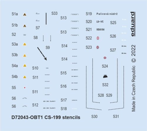 Go to product Eduard D72043 - 1:72 CS-199 stencils