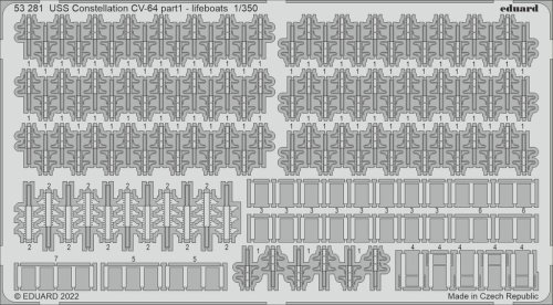 Go to product Eduard 53281 - 1:350 USS Constellation CV-64 part 1 - lifeboats