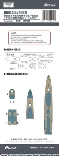 Go to product Flyhawk 710071 - 1:700 HMS Ajax 1939 - Wooden Deck 30 ml