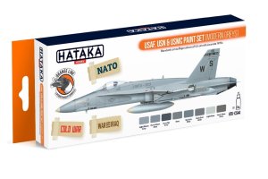 HATAKA CS44 - USAF, USN & USMC modern greys paint set