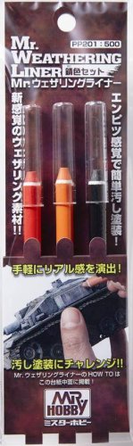 Go to product Mr.Hobby PP201 - Mr. Weathering Liner Rust set