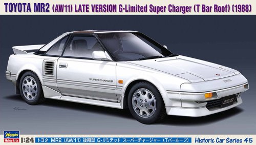 Go to product Hasegawa HC45 21145 - 1:24 Toyota MR2 (AW11) Late Version G-Limited Super Charger (T Bar Roof) 1988