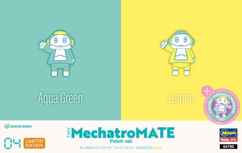 Go to product Hasegawa 64790 - Tiny MechatroMate Patch Set Aqua Green & Lemon