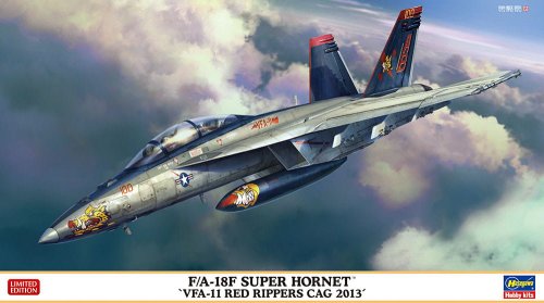 Go to product Hasegawa 02385 - 1:72 F/A-18F Super Hornet VFA-11 Red Rippers CAG 2013