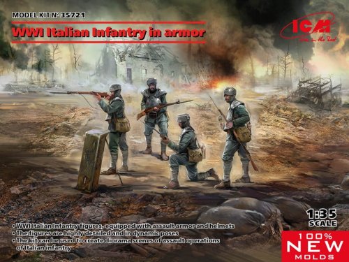 Go to product ICM 35721 - 1:35 WWI Italian Infantry in armor