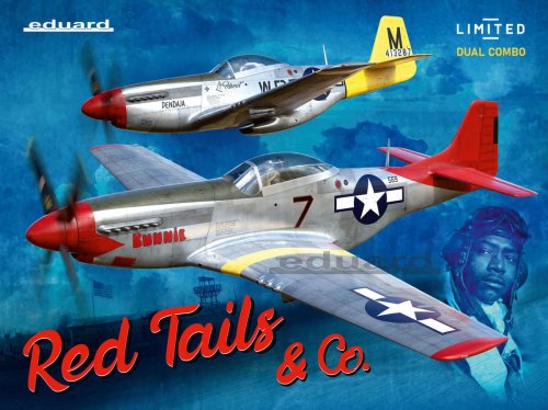 Go to product Eduard 11159 - 1:48 Red Tails & Co - P-51D Mustang Dual Combo Limited Edition