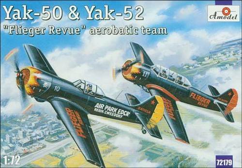 Go to product AMODEL 72179 - 1:72 Yakovlev Yak-50 and Yak-52 Flieger Revue team