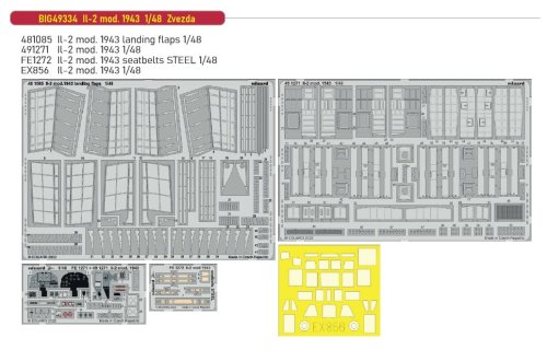 Go to product Eduard BIG49334 - 1:48 Il-2 mod. 1943