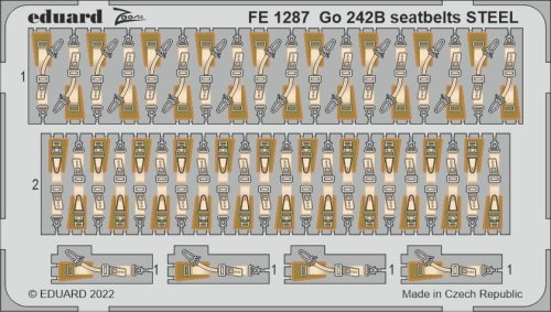 Go to product Eduard FE1287 - 1:48 Go 242B seatbelts - Steel