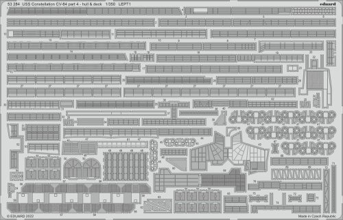 Go to product Eduard 53284 - 1:350 USS Constellation CV-64 part 4 - hull & deck
