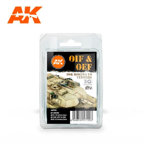 Go to product AK INTERACTIVE 120 - OIF & OEF US Vehicles Weathering Set