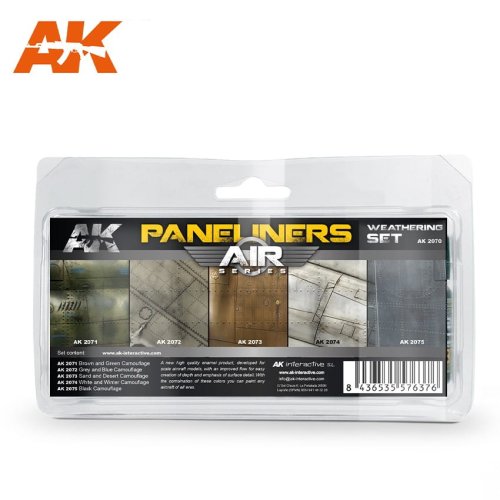 Go to product AK INTERACTIVE 2070 - Paneliners Weathering Set - Air Series