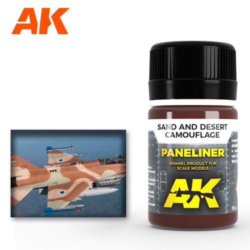 Go to product AK INTERACTIVE 2073 - Paneliner for Sand and Desert Camouflage